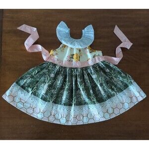 Matilda Jane Girls Platinum Honey Bunny Dress size 4 EUC